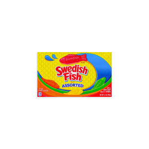 Maynards Red Swedish Fish Assorted Theatre Box 99g Lemon Lime Orange Berry Sweet Fusion Calgary