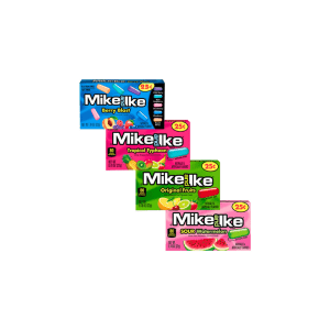 Mike and Ike Assortment Berry Blast Tropical Typhoon Original Sour Watermelon Mini Box Changemaker 22g Sweet Fusion Calgary